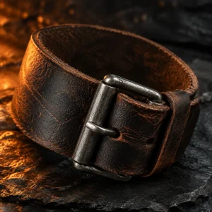 Wide Leather Cuff