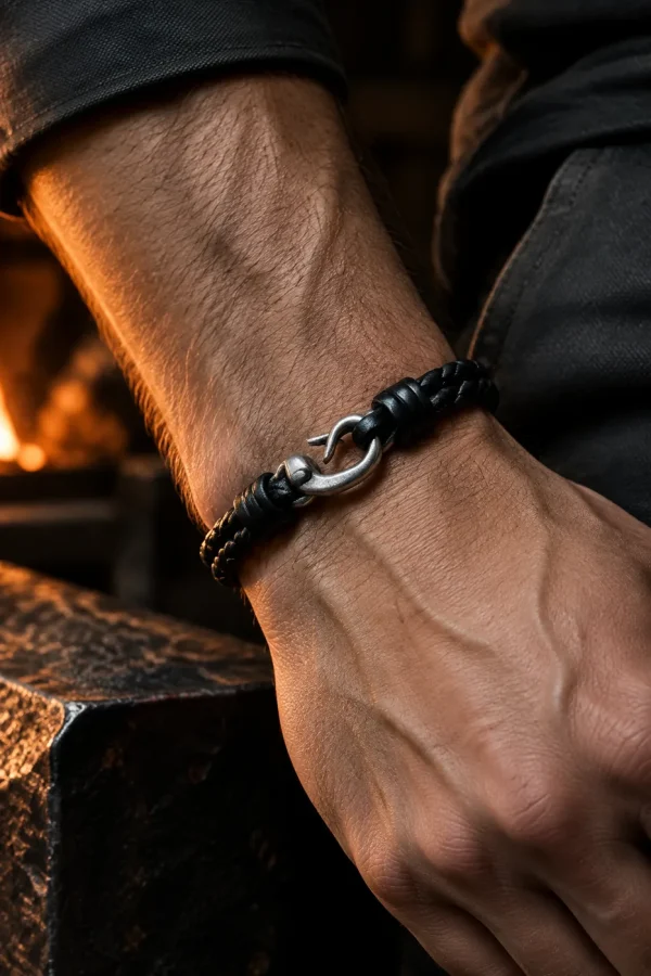 Braided Leather Cuff