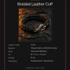 Braided Leather Cuff